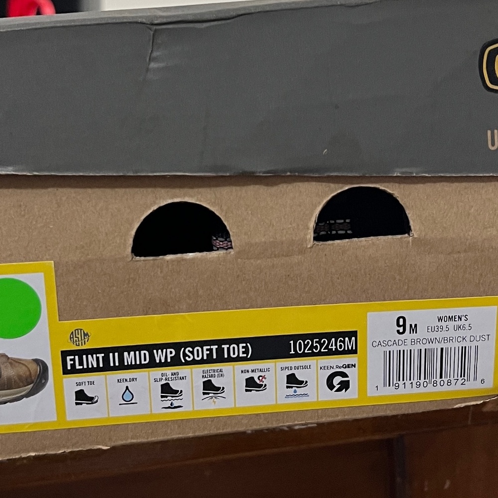 Keen Women’s Flint II Steel Toe Shoes Size 9 M - Picture 7 of 7